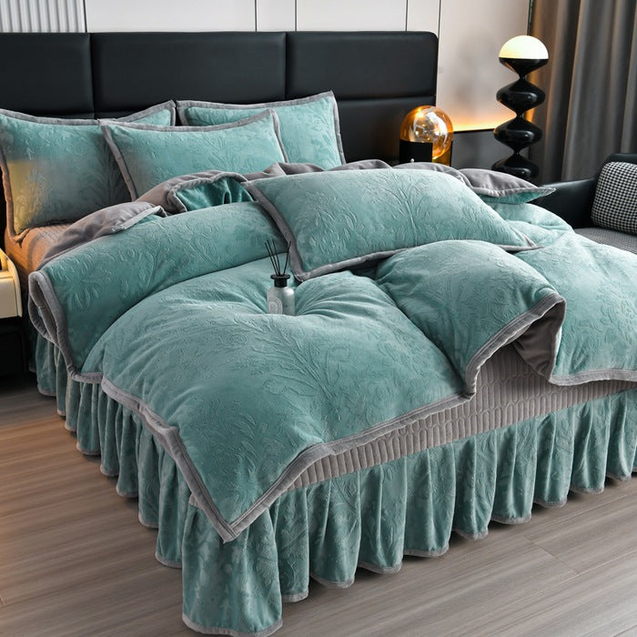 Luxurious Plush Velvet Comforter Set