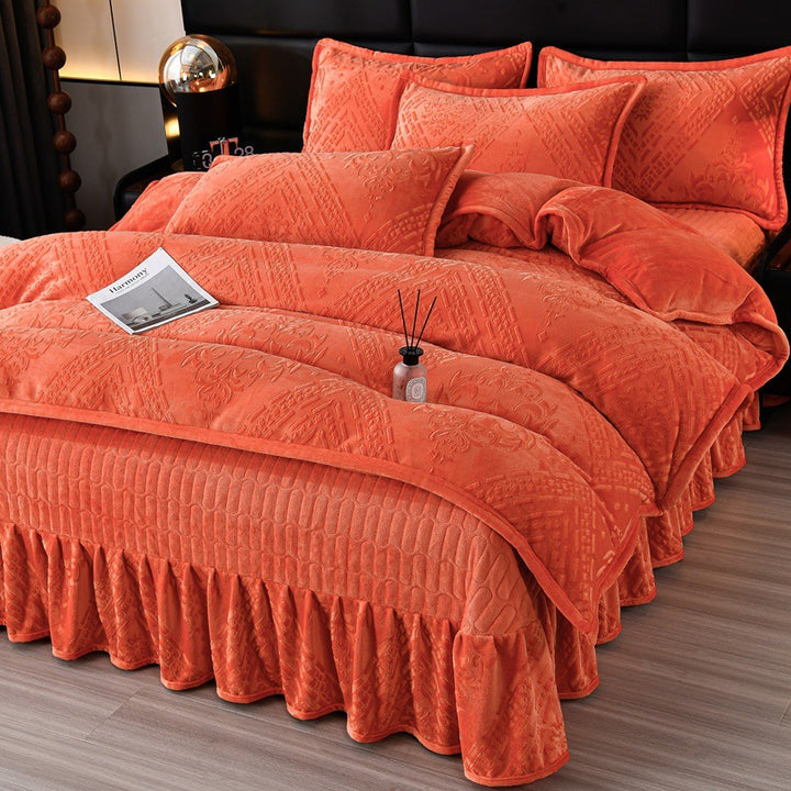 Luxurious Plush Velvet Comforter Set