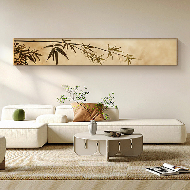 Bamboo-Inspired Horizontal Wall Art