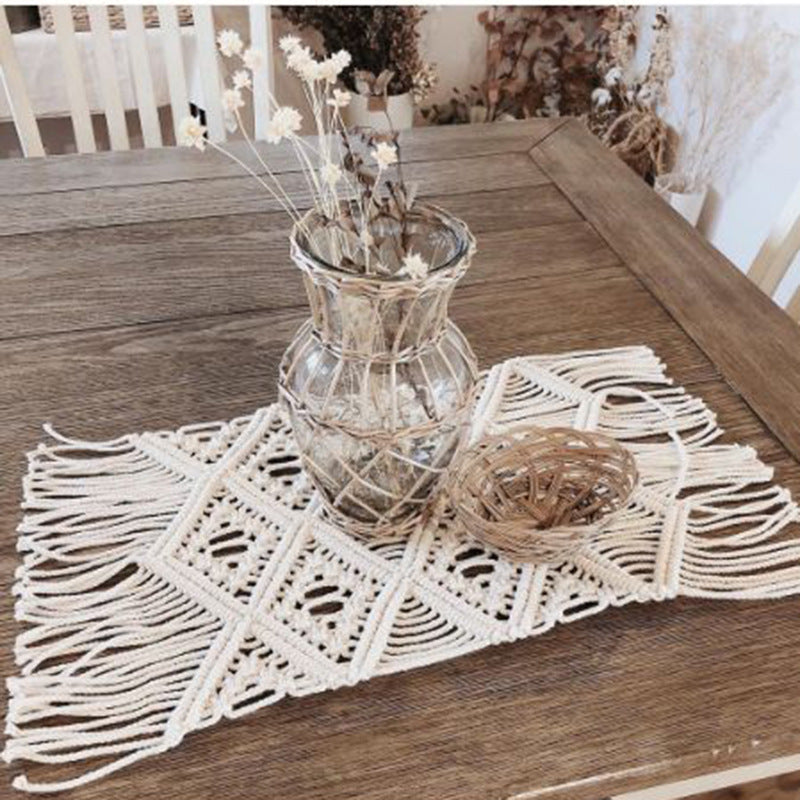Bohemian Woven Macrame Table Runner