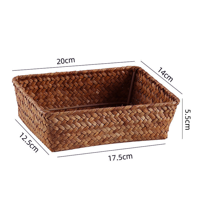 Handwoven Bamboo Storage Tray