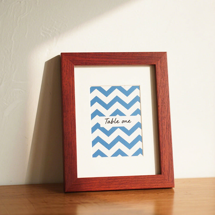 Elegant Wooden Table Number Frame