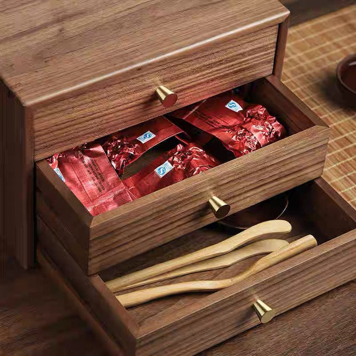 Wooden Drawer Storage Unit