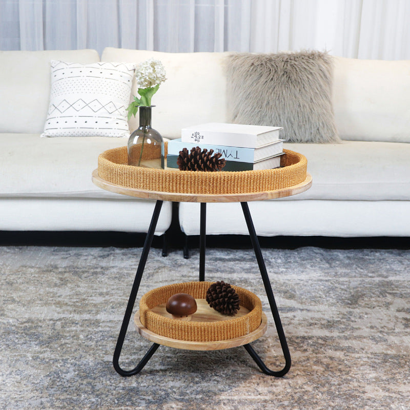 Modern side table with practical storage compartment