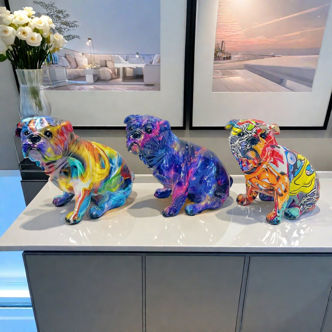 Artful Bulldog Figurine