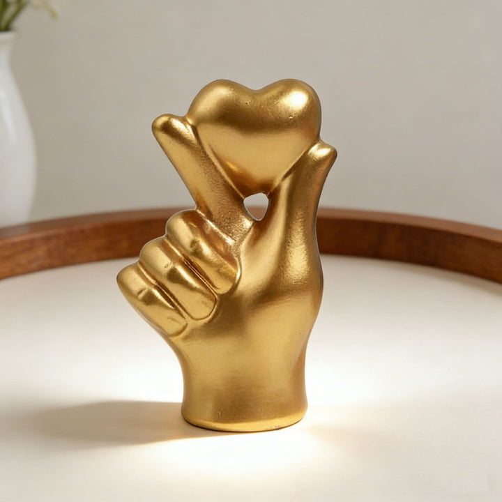 Decorative Heart Gesture Sculpture