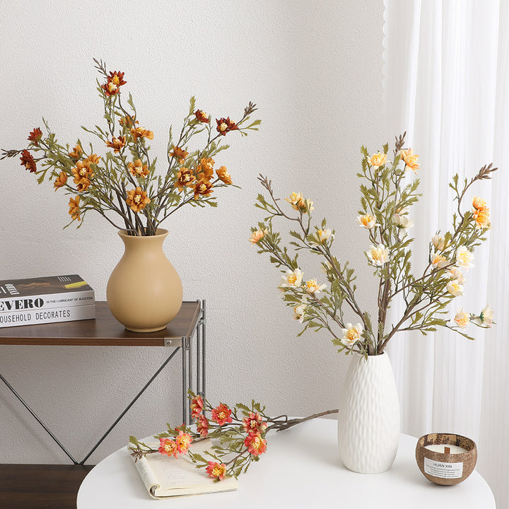 Elegant artificial flower branch with detail-loving blossoms