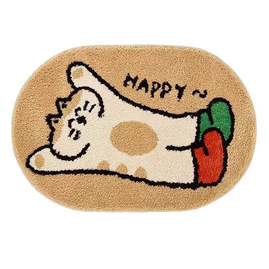 Decorative Dog-Themed Mat for Home