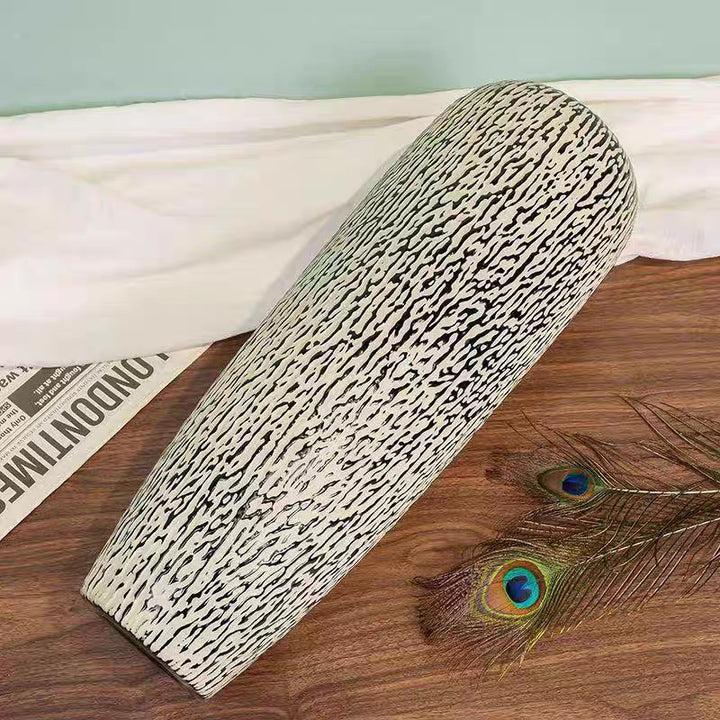 Decorative Textured Tall Vase