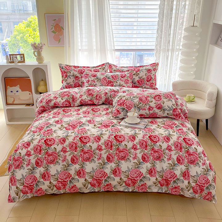 Floral Patterned Duvet Cover Set