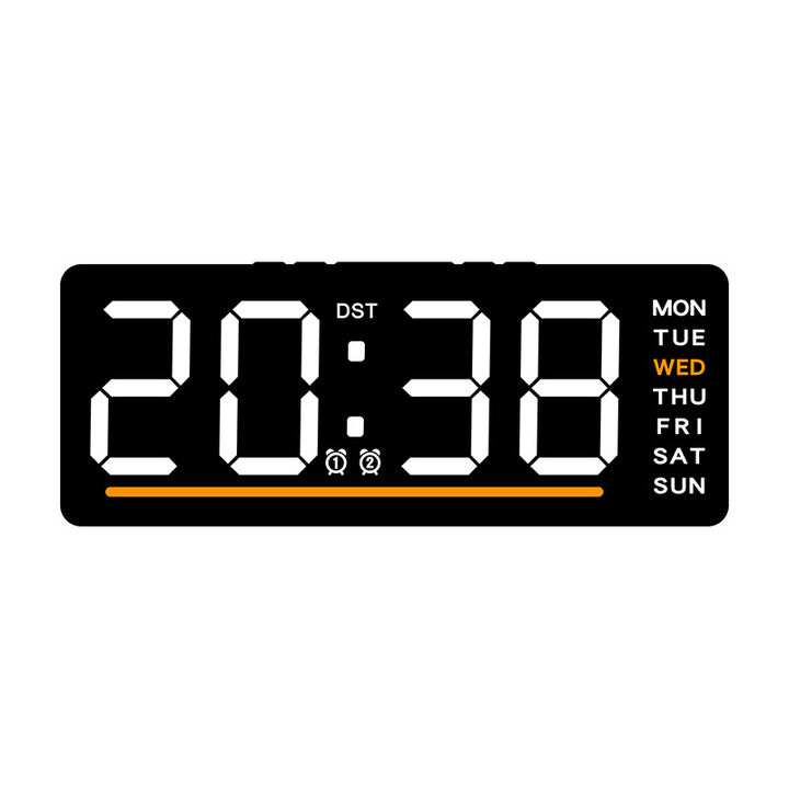 Digital wall clock with LED display