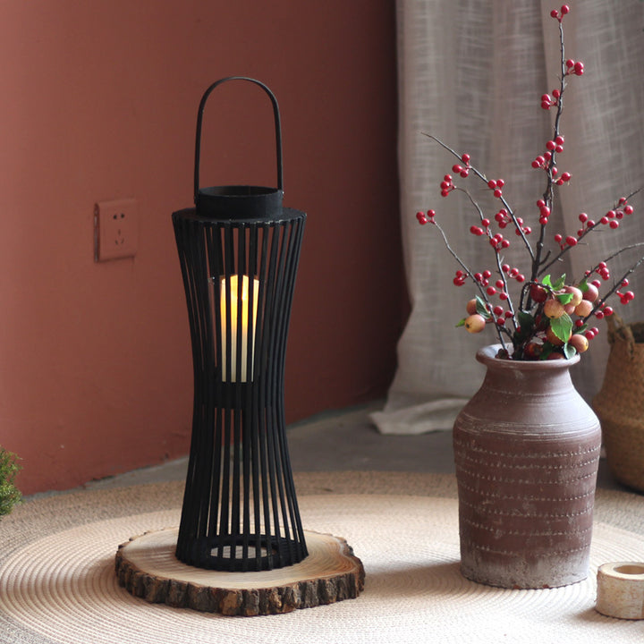 Modern lantern with braided design