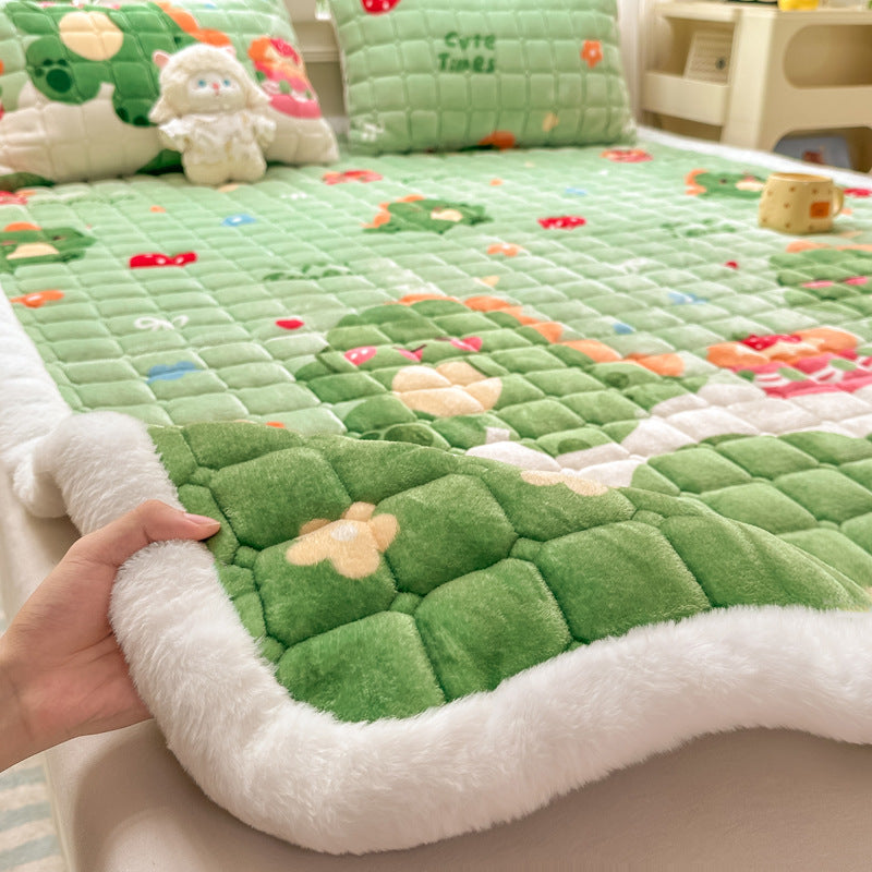 Plush Cartoon-Themed Blanket