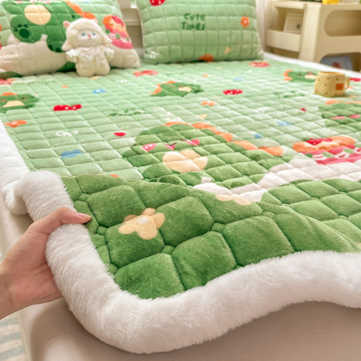 Plush Cartoon-Themed Blanket