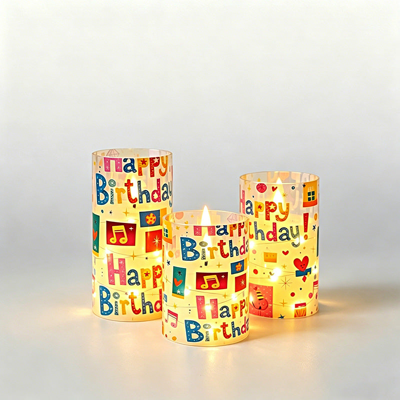 Decorative birthday candle