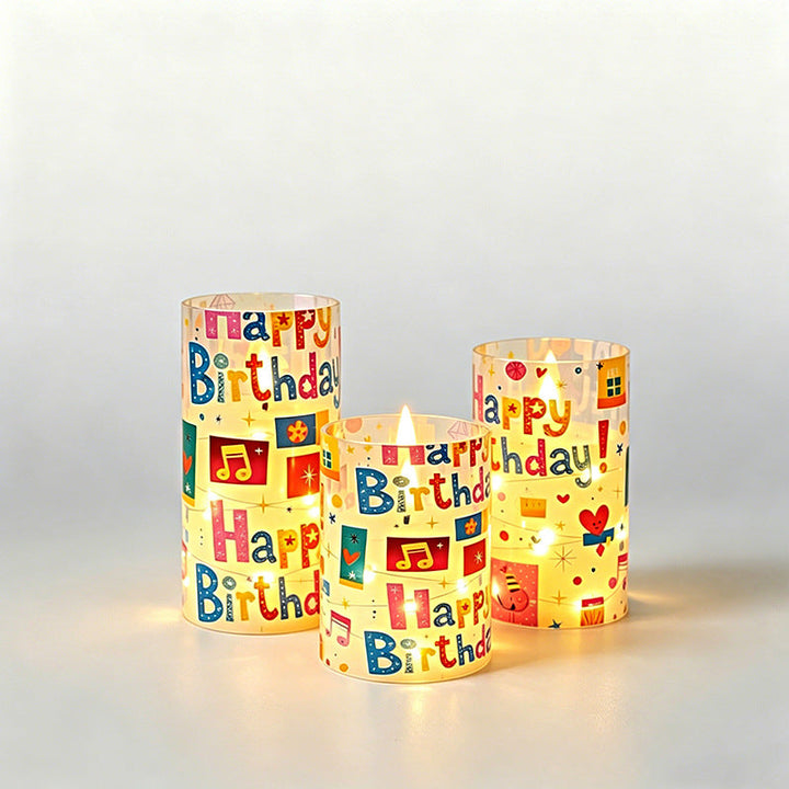 Decorative birthday candle