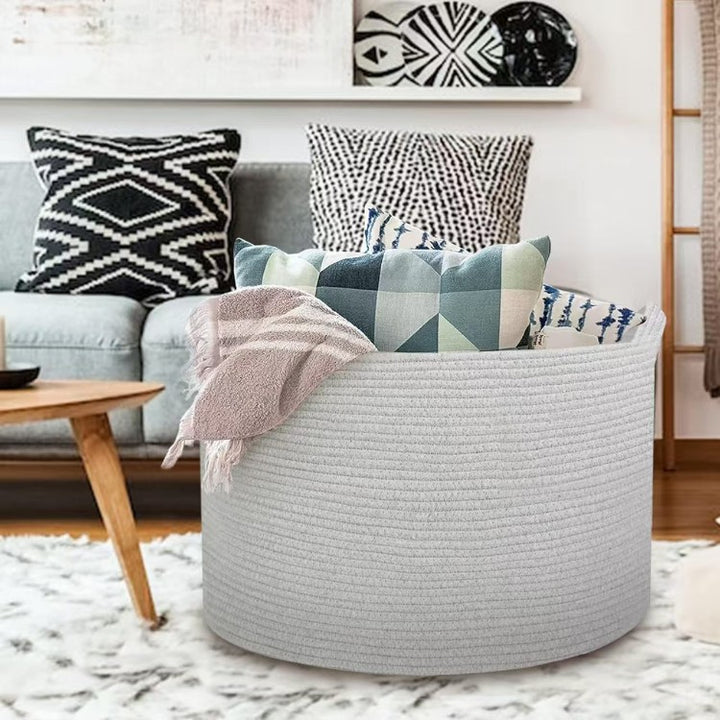 Stylish storage basket made of durable material