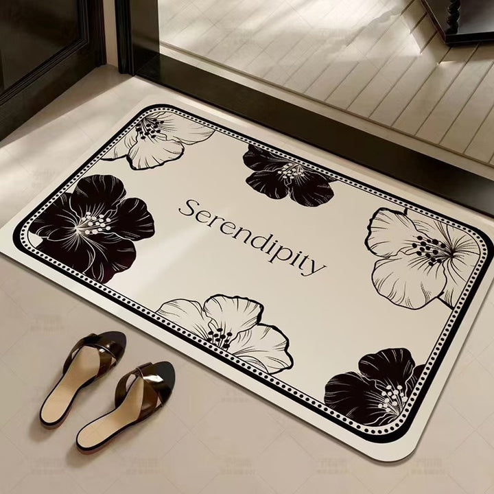 Decorative Floral Welcome Mat