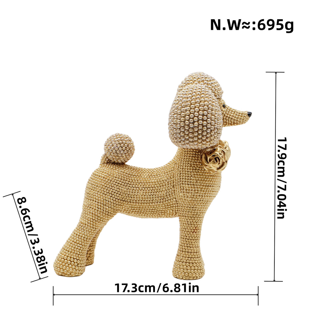 Decorative dog figure in modern design