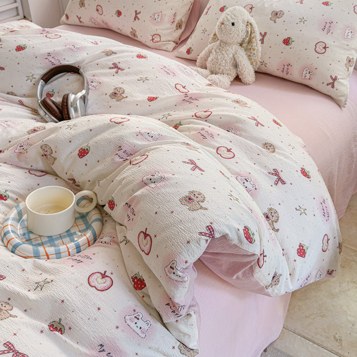 Playful Cartoon-Themed Quilt Set1792692868