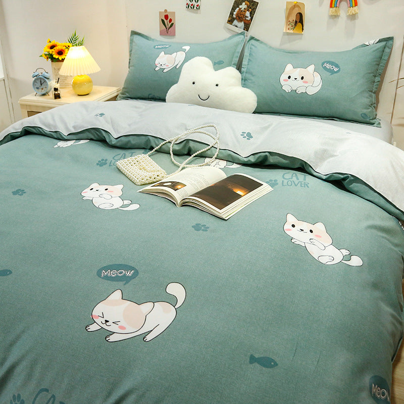 Fun Cartoon-Themed Duvet Cover Set