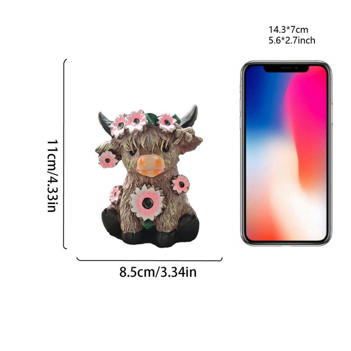 Whimsical Cow Decorative Phone Stand
