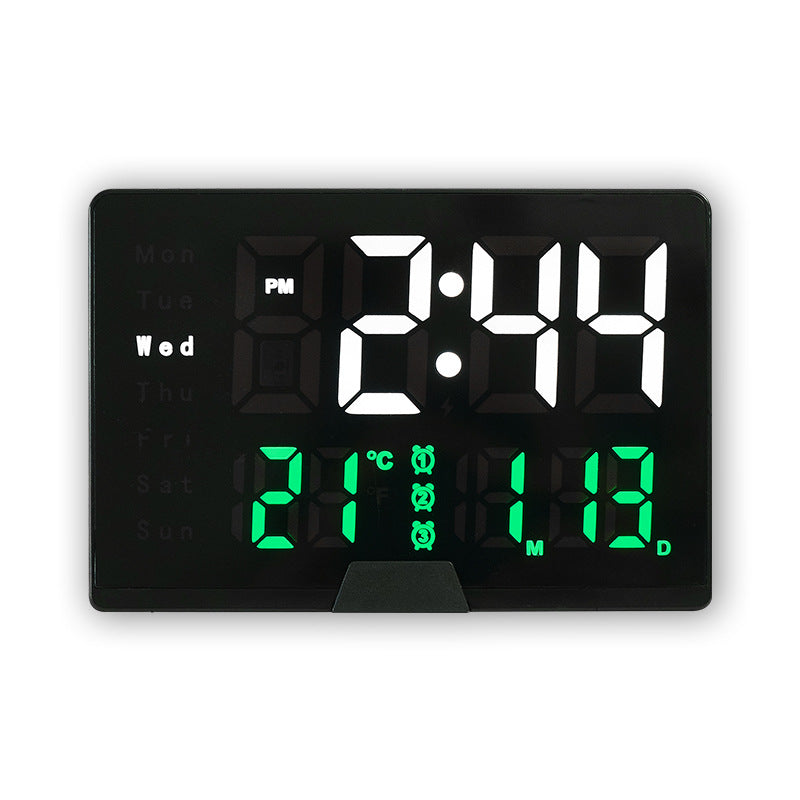 Digital Multifunction Alarm Clock with Temperature and Date Display