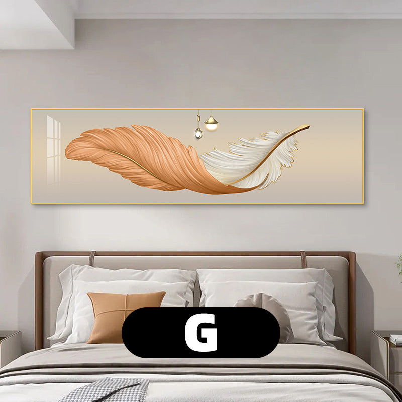 Elegant Feather-Inspired Canvas Wall Art