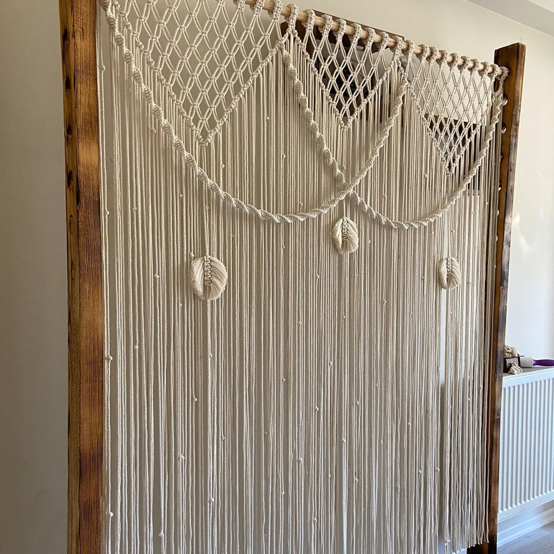 Macrame Leaf Motif Wall Hanging