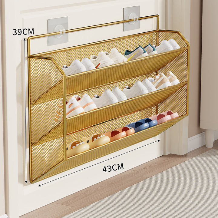 Over-Door Mesh Shoe Rack
