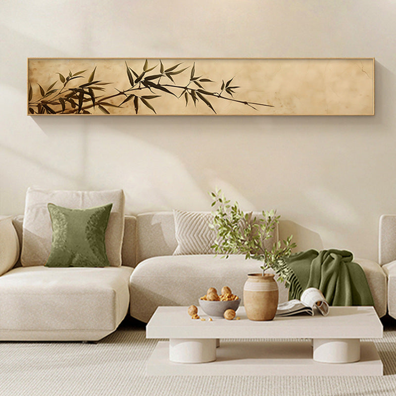 Bamboo-Inspired Horizontal Wall Art
