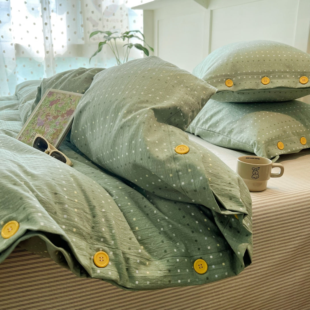 Patterned Cotton Duvet Cover Set