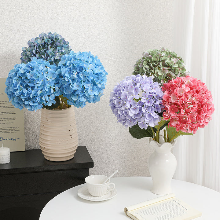 Artificial Hydrangea branch with detailed flowers
