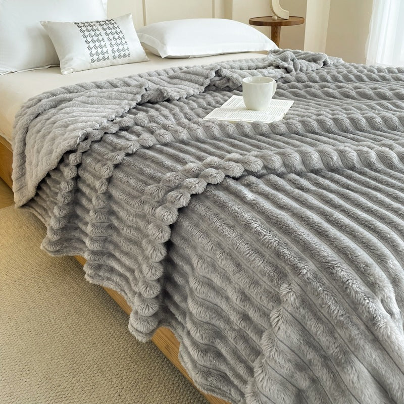 Textured Waves Plush Blanket