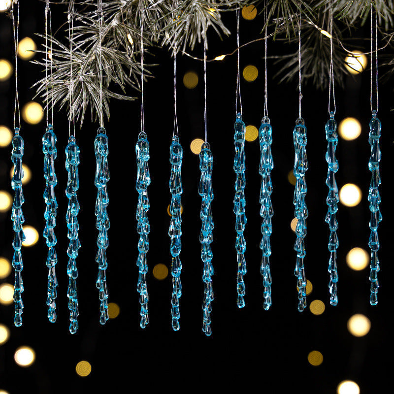 Decorative Christmas lights string with icicle design