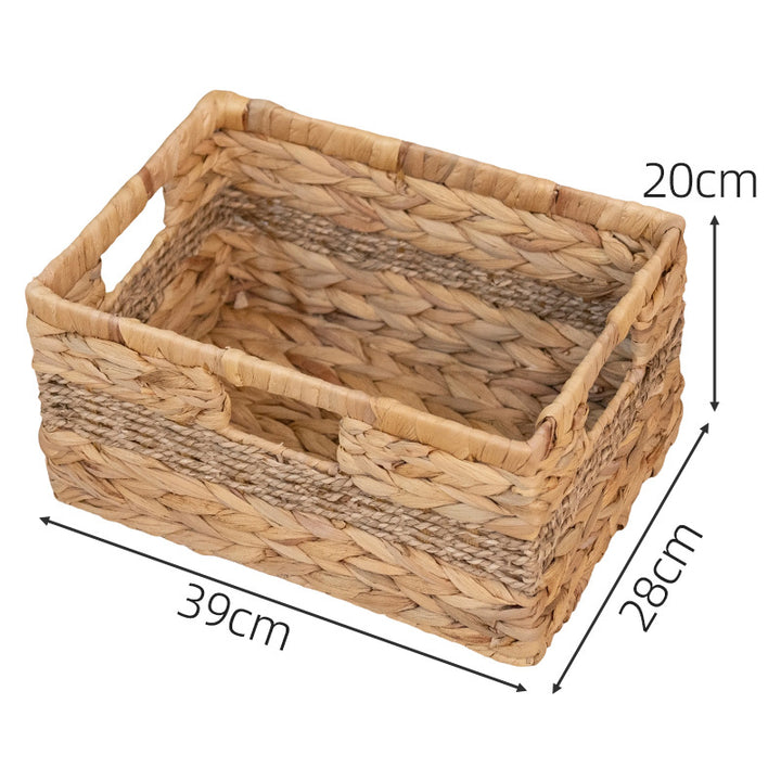 Modern storage basket made of natural materials
