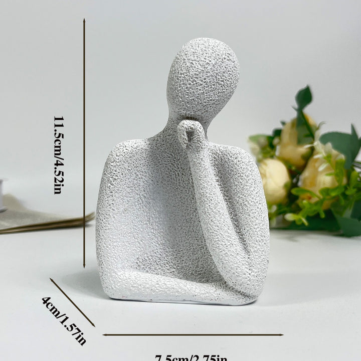 Contemplative Pose Decorative Figurine