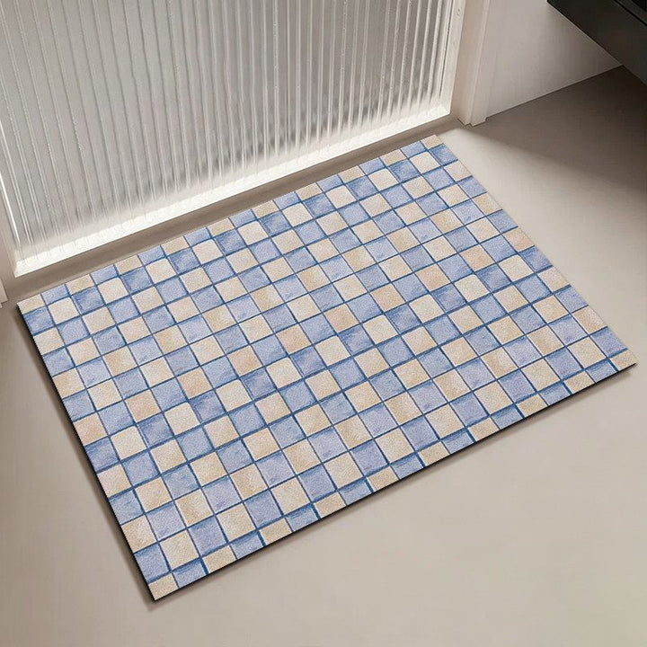 Mosaic Pattern Bath Mat