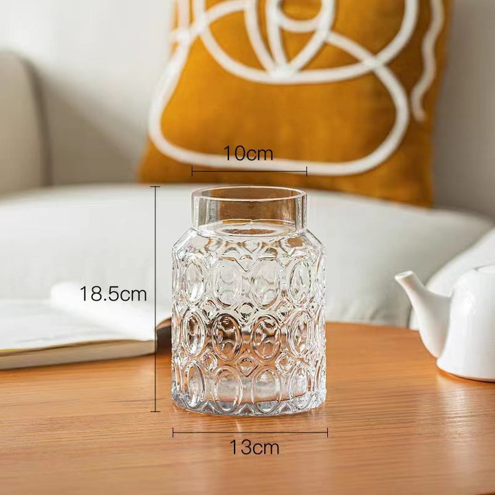 Decorative Glass Storage Vessel
