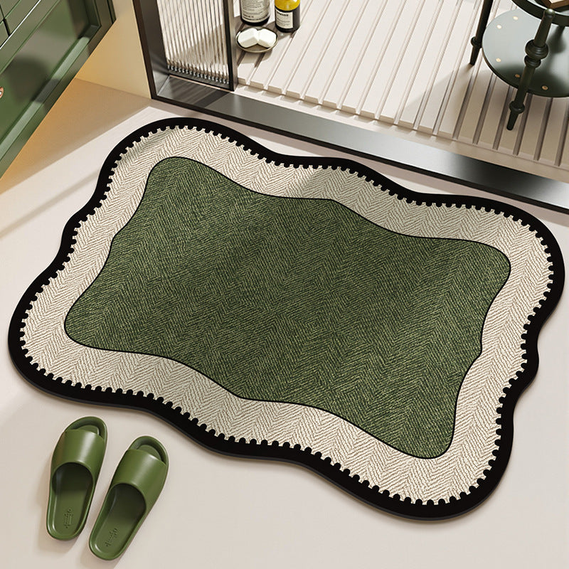 Elegant Herringbone Pattern Area Rug