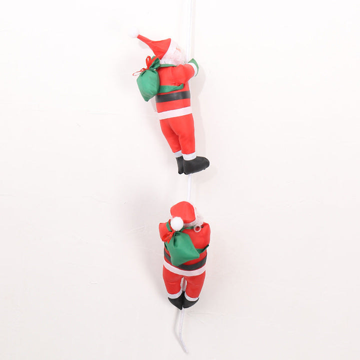 Playful Santa Claus Decoration Figure
