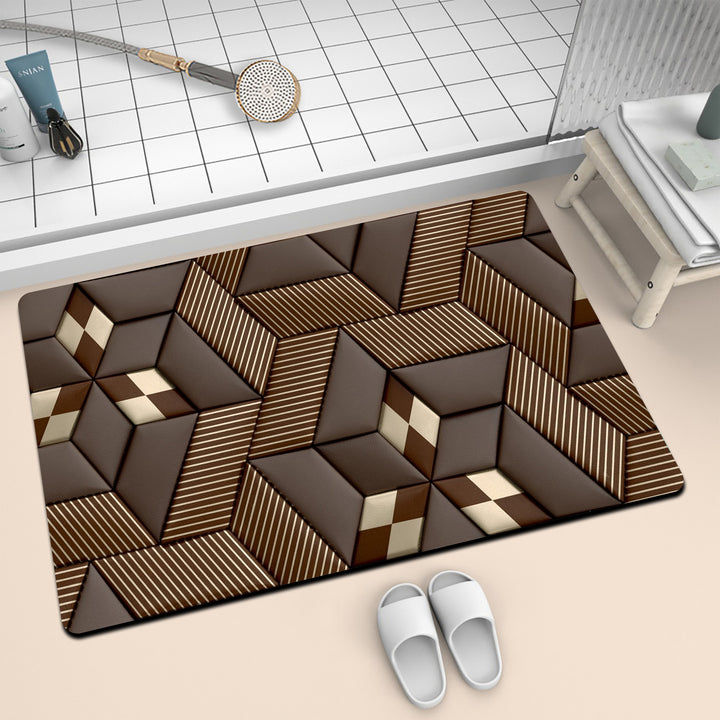 Artistic Mosaic Bath Mat