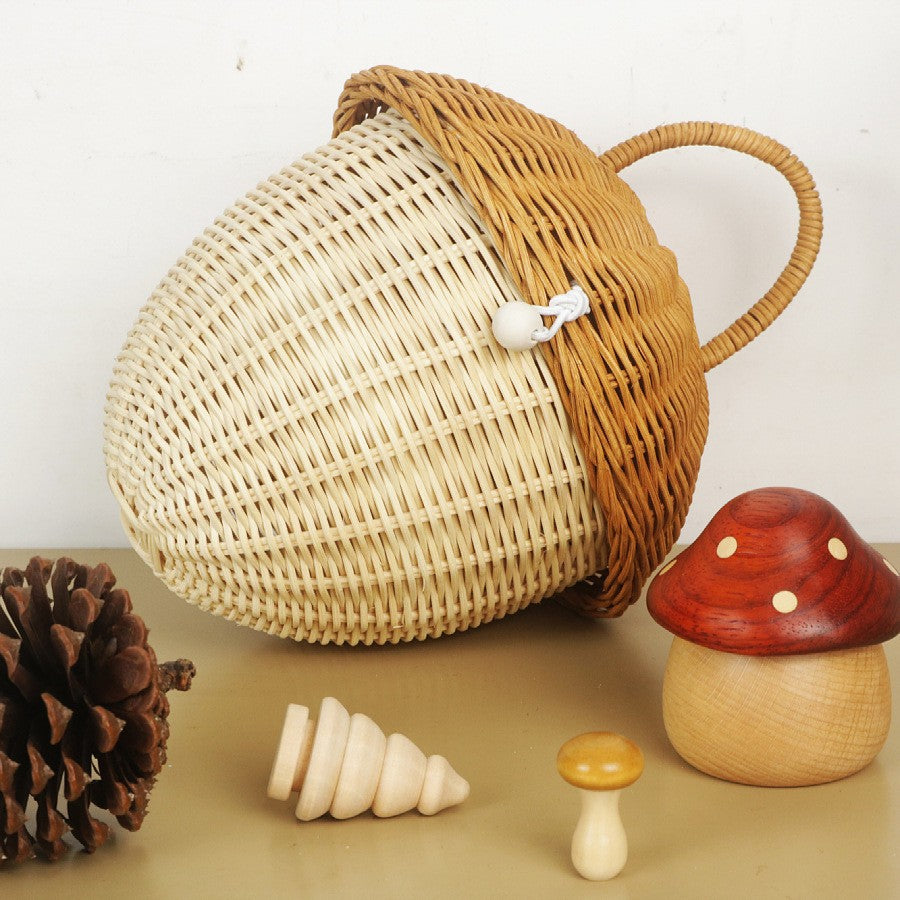 Playful hand basket in house design