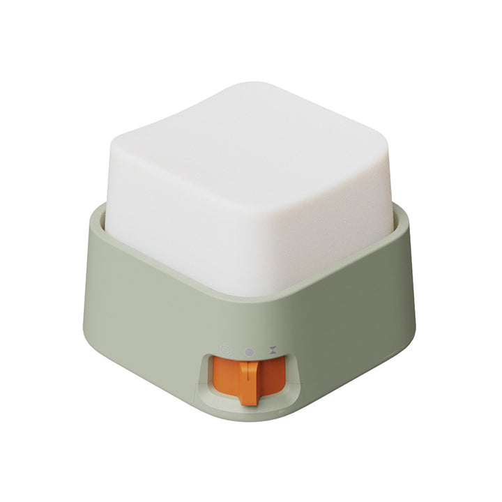 Portable rechargeable cube LED night light with adjustable brightness