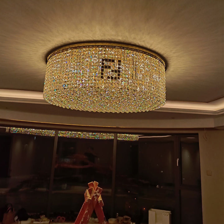 Crystal Cascade Ceiling Light