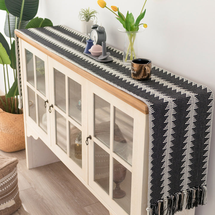 Woven table mats in kilim style made of cotton blend, non-slip table mat