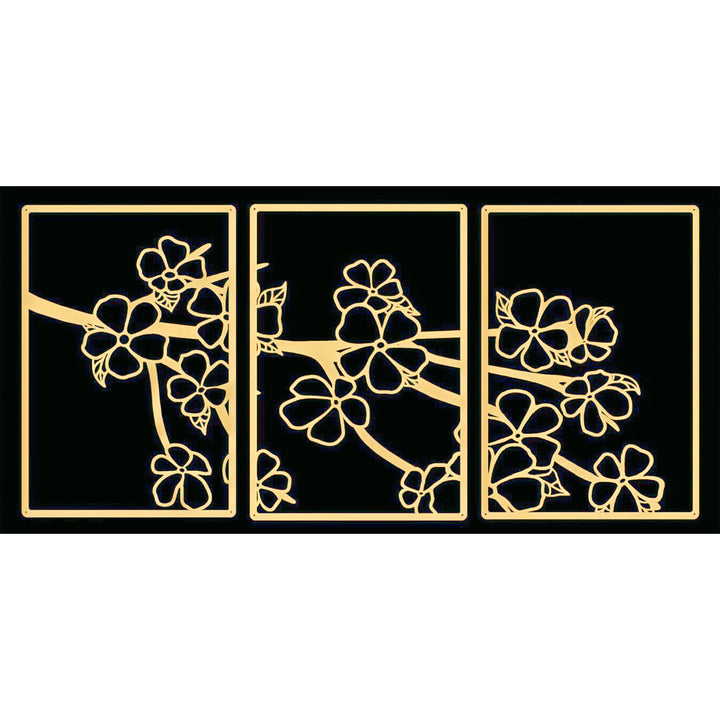 Decorative Floral Metal Wall Art Panel