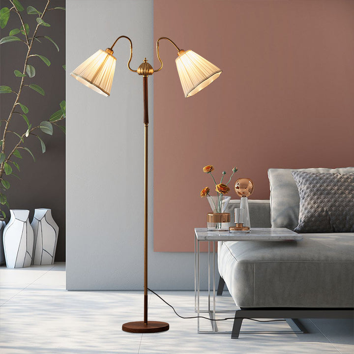 Classic two-tone floor lamp