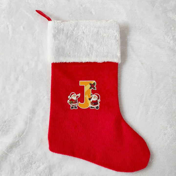Festive Christmas stocking with customizable design