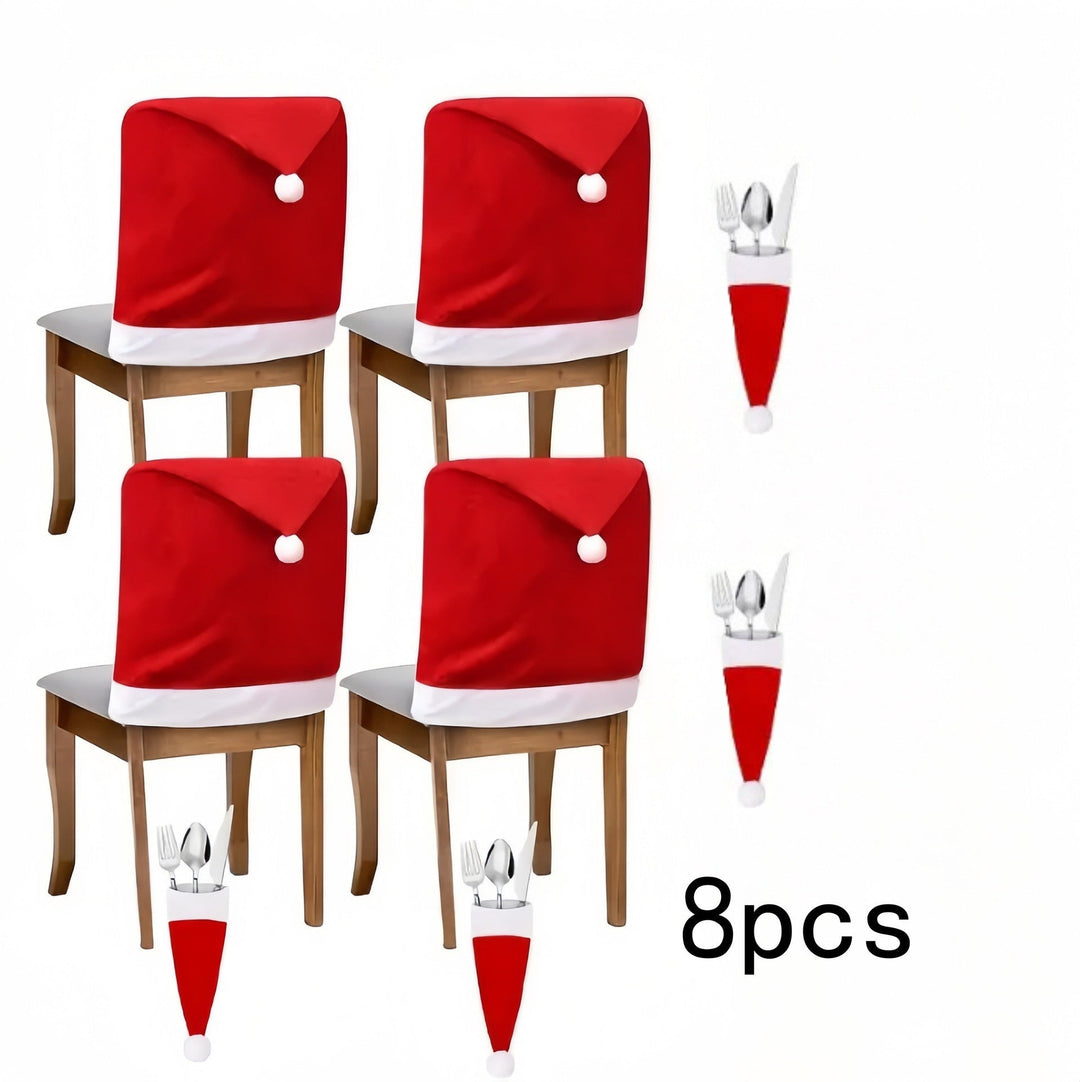 Festive chair cover with Christmas motif